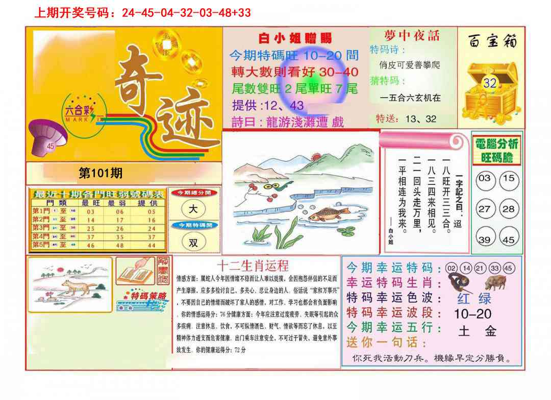 101期九龍奇迹A(推荐)[图]